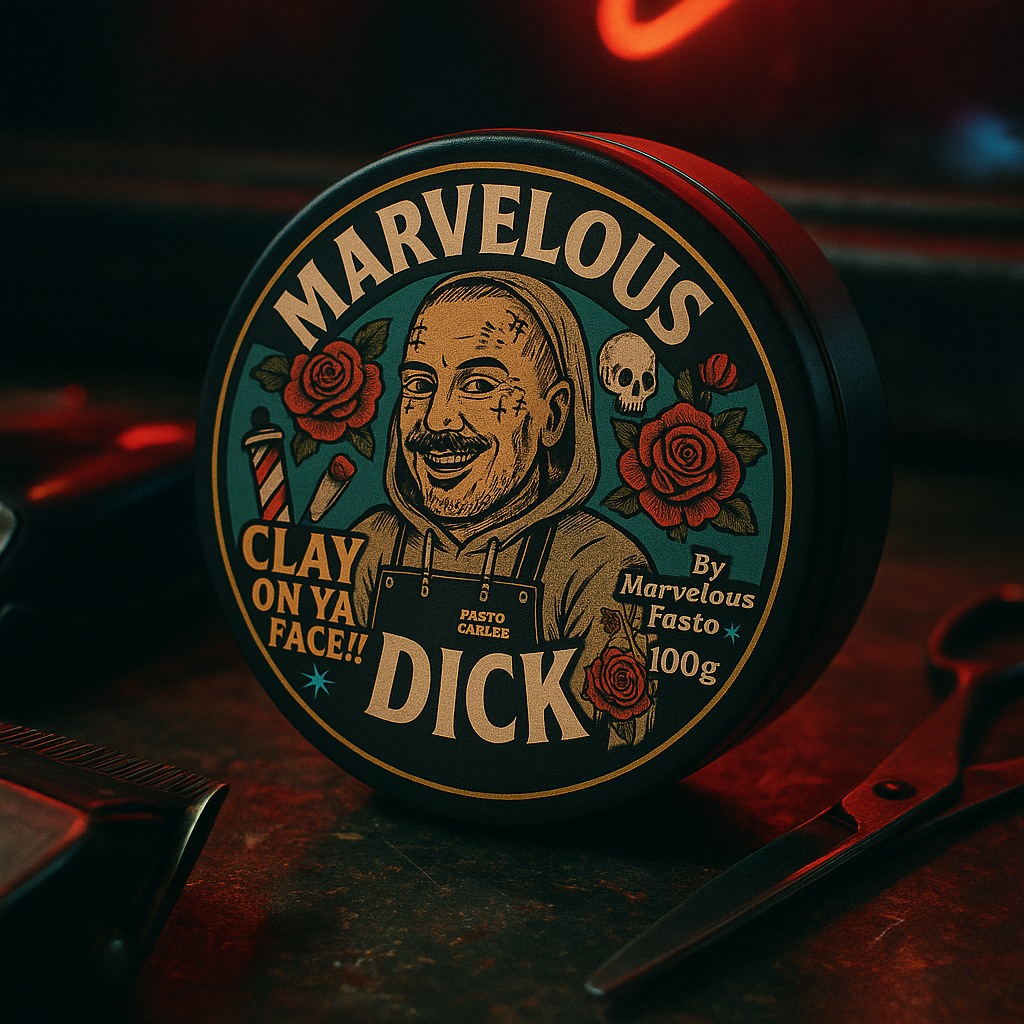 MARVELOUS DICK - CLAY WAX -Formulated with Aussie attitude, Marvelous Dick Clay Wax is packed with natural clays and nourishing oils that help style while keeping your hair touchable—not sticky or crunchy.